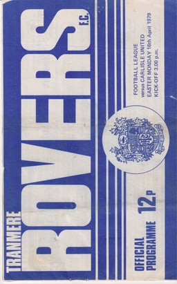 Tranmere Rovers v Rotherham United Match Programme 1979-04-18